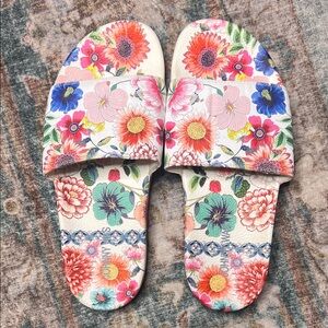 Johnny Was Floral Sandals - Multicolor size M10